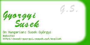gyorgyi susek business card